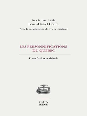 cover image of Les personnifications du Québec